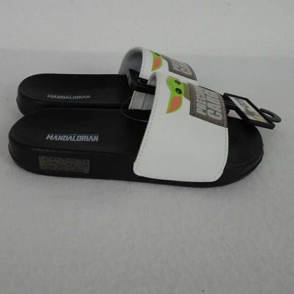 Star Wars Mandalorian Shoe Slides Sandals Slip On Kids Size 13.5 Pool Beach - Picture 4 of 9